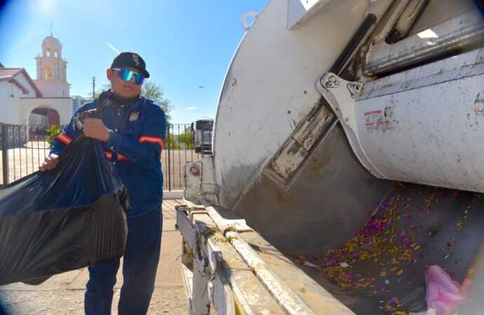 Mantendrá Gobierno de Hermosillo servicio normal de recolección de basura este lunes 12