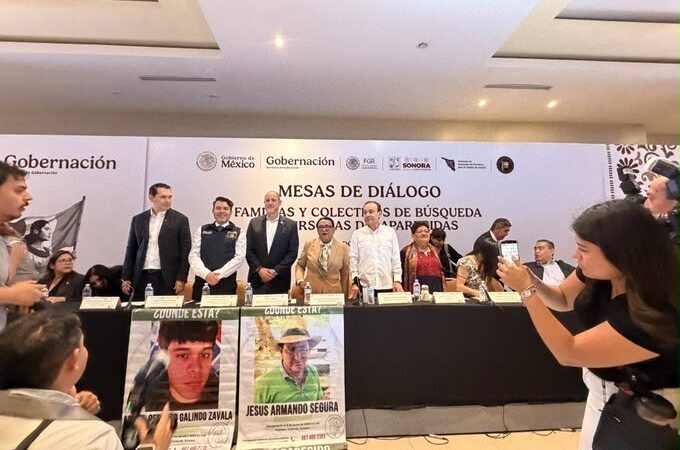 Instalan mesa de diálogo entre autoridades y colectivos de búsqueda del norte del país