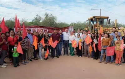 Hermosillo destina casi 5 millones de pesos a pavimentación en La Antorcha