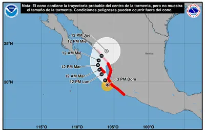 Huracán Simón cambia de trayectoria y mantiene en alerta a Sinaloa; así estará el clima en Sonora