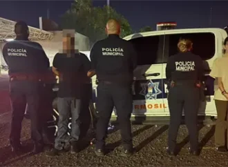 Detienen a dos presuntos objetivos prioritarios con arma y droga en Villa de Seris, Hermosillo