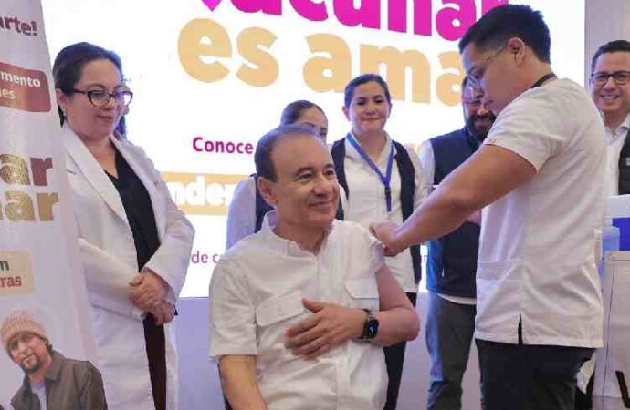 Arranca Gobernador Durazo Campaña de Vacunación contra Influenza y COVID-19 en Sonora