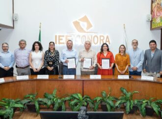 Firman convenio IEE Sonora y Poder Judicial estatal
